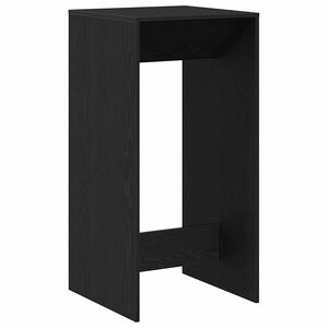vidaXL Table de bar Ch&ecirc;ne noir 51 x 50 x 103,5 cm Bois d'ing&eacute;nierie