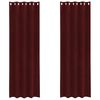 vidaXL Rideaux occultants 2 pcs Bordeaux 140 x 245 cm Velours