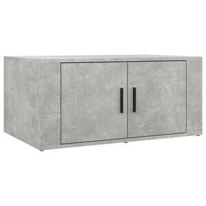 vidaXL Table basse Gris b&eacute;ton 80x50x36 cm Bois d'ing&eacute;nierie