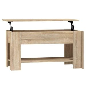 vidaXL Table basse ch&ecirc;ne sonoma 101x49x52 cm bois d'ing&eacute;nierie