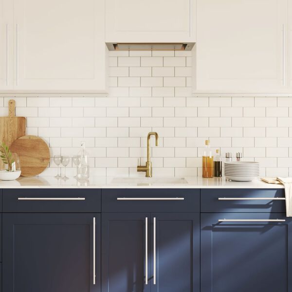 vidaXL Poign&eacute;es d'armoire 20 pcs argent&eacute; 320 mm acier inoxydable