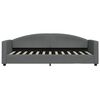 vidaXL Lit de jour avec matelas gris fonc&eacute; 80x200 cm tissu