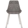 vidaXL Chaises &agrave; manger lot de 2 gris similicuir