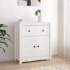 vidaXL Buffet blanc 70x35x80 cm bois massif de pin