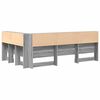 vidaXL T&ecirc;te de lit de rangement Gris Sonoma 120 cm Bois d'ing&eacute;nierie