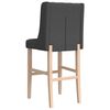 vidaXL Chaises de bar lot de 2 bois massif d'h&eacute;v&eacute;a et tissu