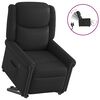 vidaXL Fauteuil inclinable électrique noir brillant similicuir