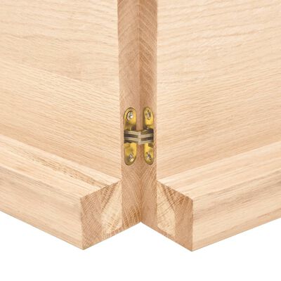 vidaXL Dessus de table 140x50x(2-6) cm bois de chêne massif non traité