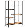 vidaXL &Eacute;tag&egrave;re &agrave; livres 80x30x120 cm Acier et bois d'ing&eacute;nierie
