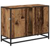 vidaXL Cabinet de salle de bain avec porte Bois Ancien 80 x 33 x 60 cm