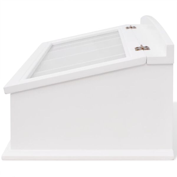 vidaXL Range-couverts en style baroque PFDM Blanc