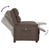 vidaXL Fauteuil inclinable &eacute;lectrique Taupe Tissu