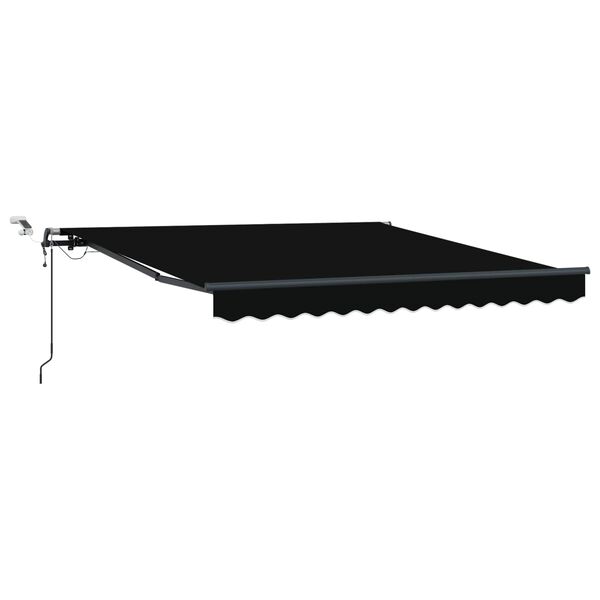 vidaXL Tissu de auvent avec Noir 300 x 250 cm Polyester