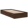 vidaXL Cadre de lit avec tiroirs sans matelas chêne marron 90x190 cm