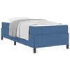 vidaXL Cadre de lit avec matelas Bleu 90 x 200 cm tissu