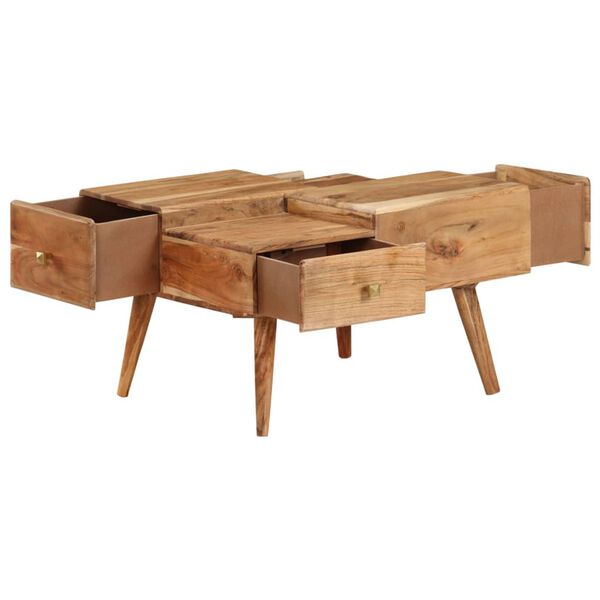 vidaXL Table basse 70x60x42 cm Bois solide d'acacia