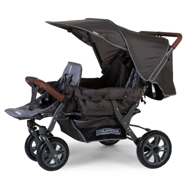 CHILDHOME Poussette triple Anthracite
