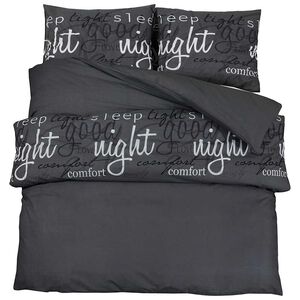 vidaXL Ensemble de housse de couette noir et blanc 155x220 cm coton