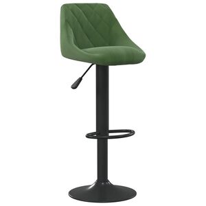 vidaXL Tabouret de bar Vert fonc&eacute; Velours