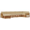 vidaXL Ensemble de canap&eacute;s d'ext&eacute;rieur 7 pcs Naturel et Beige