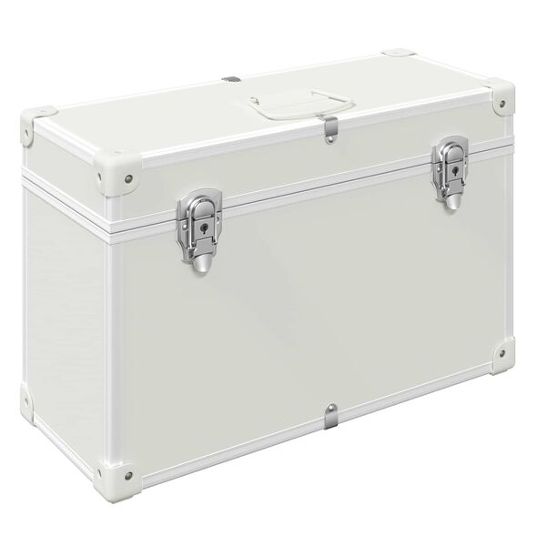 vidaXL Poign&eacute;es de Cabinet 2 pcs Blanc 85 x 45 mm M&eacute;tал