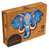 UNIDRAGON Puzzle en bois 299 pcs Eternal Elephant Tr&egrave;s grand 41x32 cm
