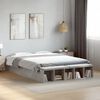vidaXL Cadre de lit sans matelas gris b&eacute;ton 160x200 cm