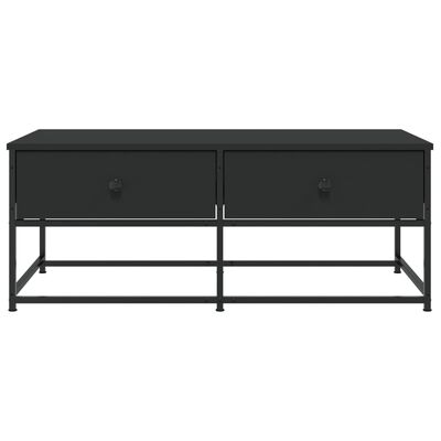 vidaXL Table basse noir 100x51x40 cm bois d'ingénierie