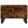 vidaXL Table basse ch&ecirc;ne fum&eacute; 55x55x36,5 cm bois d'ing&eacute;nierie