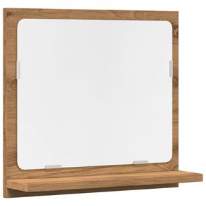 VidaXL Armoire &agrave; miroir de salle de bain ch&ecirc;ne artisanal 40x11x37 cm
