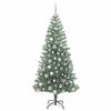 vidaXL Arbre de No&euml;l artificiel floconn&eacute; de neige avec lumi&egrave;re LED