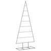vidaXL Arbre de No&euml;l en m&eacute;tal pour d&eacute;coration noir 180 cm