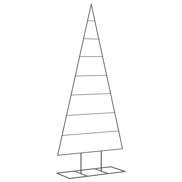 vidaXL Arbre de No&euml;l en m&eacute;tal pour d&eacute;coration noir 180 cm