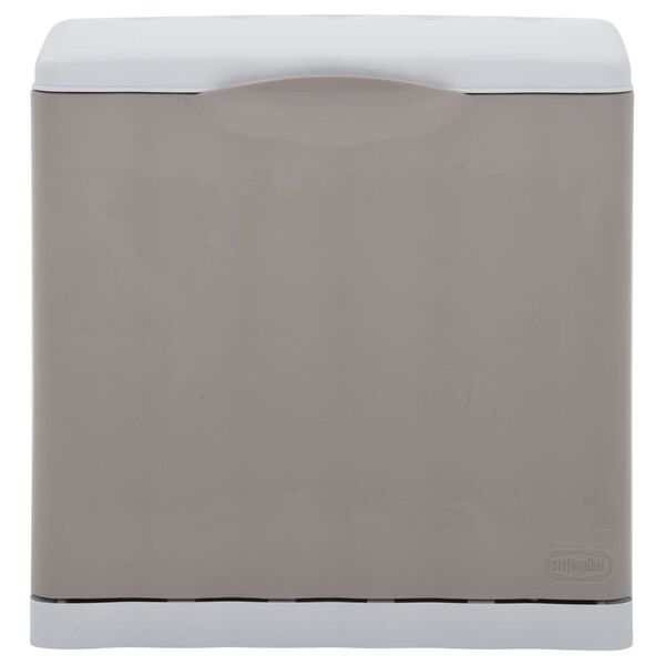 vidaXL Poubelle de s&eacute;paration des d&eacute;chets Taupe 20 L 40x30x40 cm