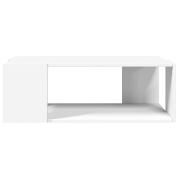 vidaXL Table basse blanc 89,5x48x30 cm bois d&rsquo;ing&eacute;nierie