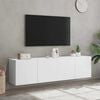 vidaXL Meubles TV muraux 2 pcs blanc 80x30x41 cm