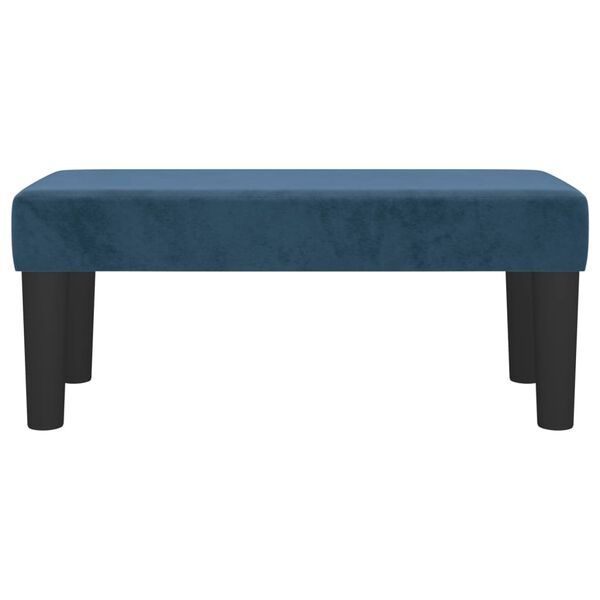 vidaXL Banc Bleu foncé 70x30x30 cm Velours