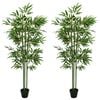 vidaXL Arbre en Bambou Artificiel 2 pc Vert 45 x 18 x 175 cm