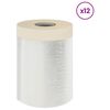 vidaXL Drap d'aspiration avec ruban adh&eacute;sif 12 pc Transparent HDPE