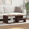 vidaXL Table basse ch&ecirc;ne marron 102x55x35 cm bois d'ing&eacute;nierie