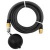 vidaXL Tuyau d'aspiration avec raccords en laiton noir 1,1" 20 m PVC