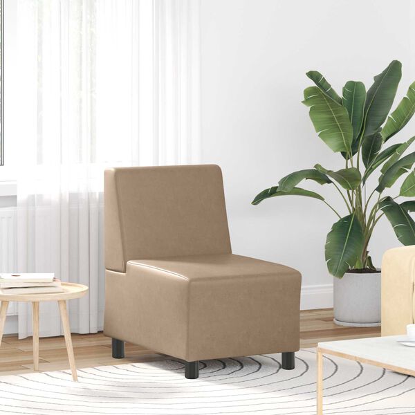 vidaXL | Unit&eacute; de Sofa Modulaire Sans Accoudoirs | Cappuccino