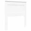 vidaXL T&ecirc;te de lit avec t&ecirc;te de lit Blanc 80 cm Bois d'ing&eacute;nierie