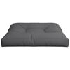 vidaXL Coussin de palette anthracite 80x80x12 cm tissu