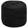 vidaXL Corde utilitaire polyvalente 10 mm 500 m Noir PP