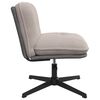 vidaXL Chaise pivotante de bureau gris clair boucl&eacute; comme laine tissu