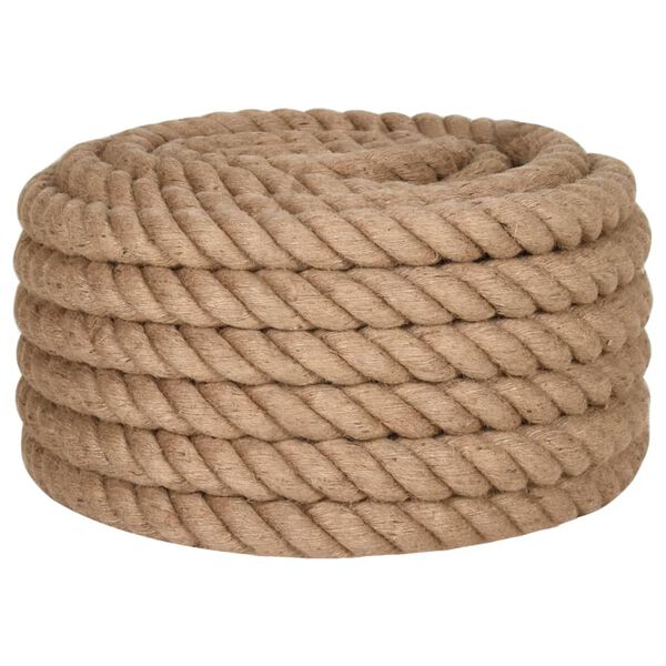 vidaXL Corde de jute 10 m de long 40 mm d'épaisseur