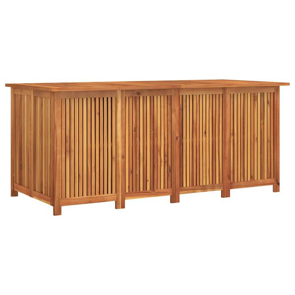 vidaXL Bo&icirc;te de rangement de jardin 200x80x75 cm bois massif d'acacia