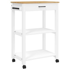 vidaXL Chariot de cuisine MONZA 60x40x88,5 cm bois massif de pin