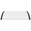 vidaXL Auvent de porte 120 x 100 cm PC